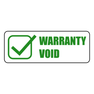 Warranty Void Sticker (Green)